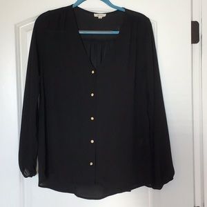 Long sleeve sheer top